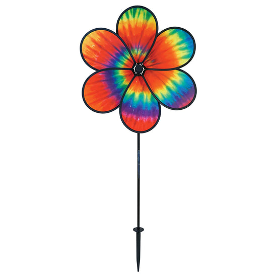 19" Tie Dye Daze Flower Spinner