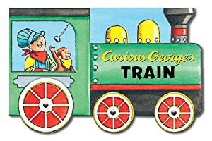 Load image into Gallery viewer, Curious George&amp;#39;s Train (Mini Movers Shaped Board Books)
